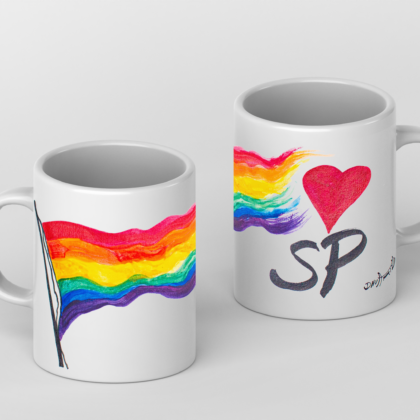 Caneca "Amo SP" - Edição Orgulho
