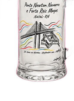 Caneca de Chopp — Ponte Newton Navarro e Forte Reis Magos — Natal/RN